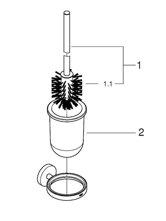 Grohe Ceramică Coș de gunoi pentru baie Negru