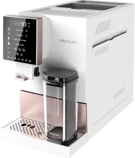 Cecotec Cremmaet Compactccino Automatic Espresso Machine 1350W Pressure 19bar with Grinder White