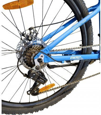 Energy Enigma 26" 2025 Μπλε Mountain Bike με Ταχύτητες και Μηχανικά Δισκόφρενα