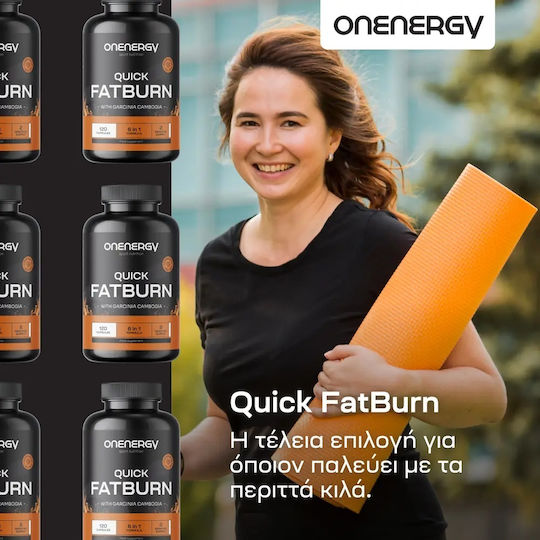 OnEnergy Quick FatBurn 125mg Supplement for Weight Loss 120 Capsules
