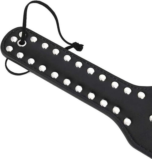 SMD Doit Studded Hearts 34cm from Vegan Leather, Paddle in Black Color