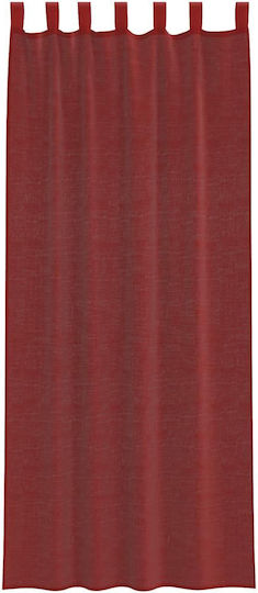 vidaXL Set Perdele Cu Bretele Voile Burgundy 140x260 Cm