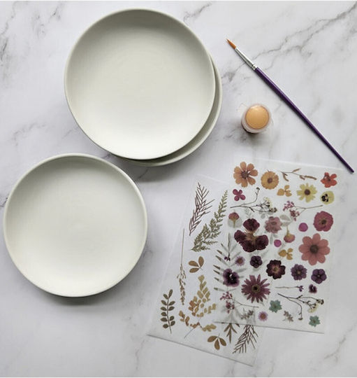 Robert Frederick Luxe Decor Floral Ceramic Trinket Dish Making Kit In Gift Box Rfs14488