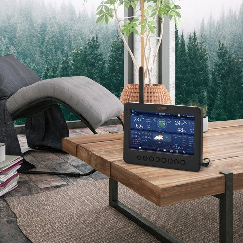 Vevor TYN70TFTWIFI71ZZTV2 Ασύρματος Μετεωρολογικός Σταθμός Ψηφιακός Επιτραπέζιος