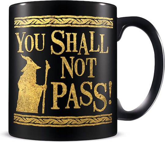 Pyramid International The Lord Of The Rings - You Shall Not Pass Κούπα Κεραμική Μαύρη 320ml