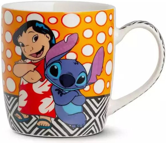 Egan Italy Lilo&Stitch Becher aus Porzellan Mehrfarbig 360ml