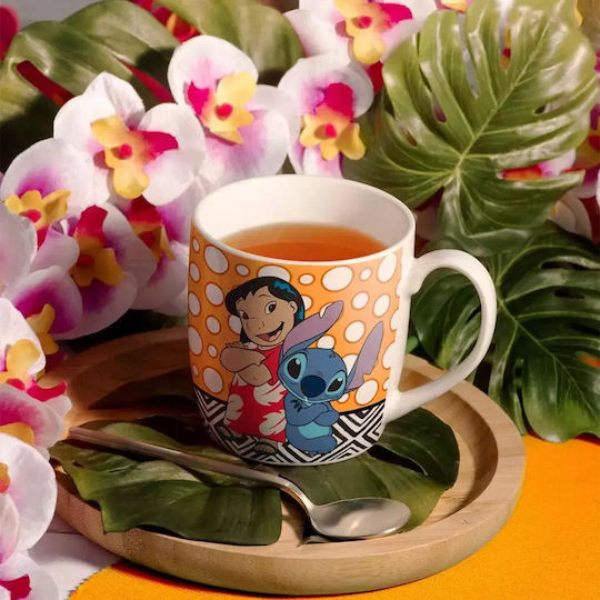 Egan Italy Lilo&Stitch Mug from Porcelain Multicolored 360ml