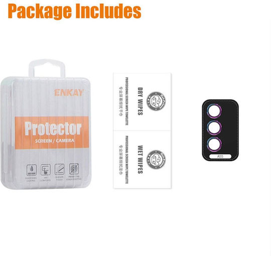 Protecție Cameră Tempered Glass Black pentru Samsung Galaxy A55 5G