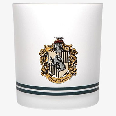 Half Moon Bay Harry Potter - Hufflepuff Crest Glass Mug White 325ml