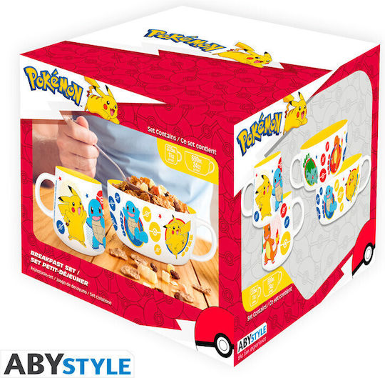 Pokemon Закуска Комплект Чаша + Купа Пикачу & Кантон Стартери