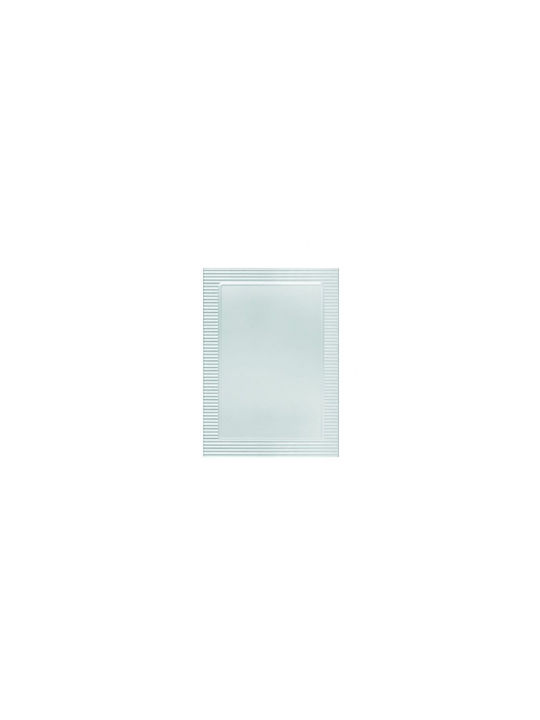Gloria Riga Ορθογώνιος Καθρέπτης Μπάνιου Led 60x80cm