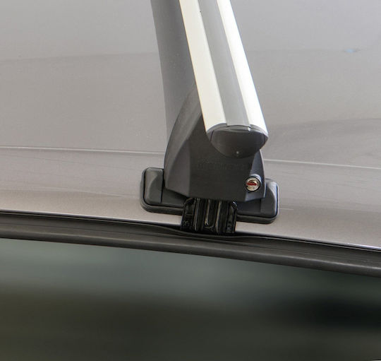 Menabo Delta Silver Roof Bars Skoda Rapid Nh1 4 Doors Model 2012+