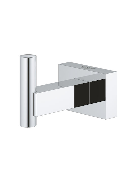 Grohe Cube Single Wall-Mounted Bathroom Hook Silver