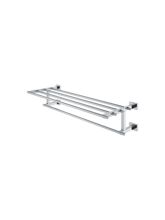 Grohe Cube Ραφιέρα Μπάνιου Μονή Επιτοίχια με Βίδες ​60x60cm Ασημί