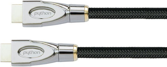 Python Συνδέσεις HDMI 2.0 Premium High Speed 4K 60Hz HDR Cable HDMI male - HDMI male 5m Μαύρο