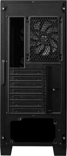 MSI MAG Forge 321r Airflow Gaming Midi Tower Κουτί Υπολογιστή με Πλαϊνό Παράθυρο και RGB Φωτισμό Μαύρο