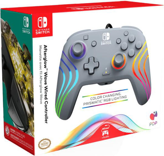 PDP Afterglow Wave Verkabelter Controller für Switch Grau