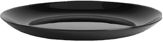 Luminarc Diwali Πιάτο Γλυκού Γυάλινο Black με Διάμετρο 19cm