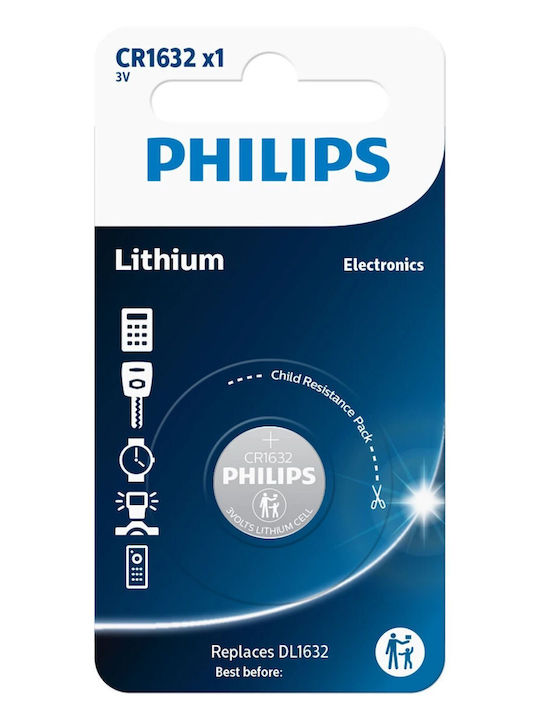 Philips Cr1632 Baterie Litiu pentru ceasuri CR1632 3V 1buc