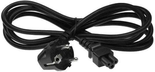 Schuko - IEC C5 Cable 1.5m Μαύρο