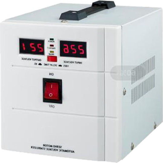 Tele SVC1000VA Voltage Regulator Servo with 2 Sockets Current