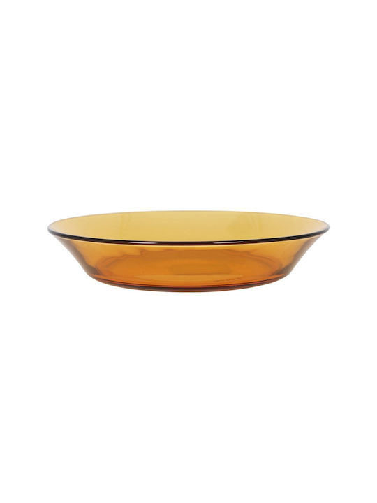 Duralex Plate Soup Glass Orange with Diameter 19.5cm 6pcs