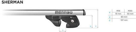 Bare transversale Menabo Sherman Argintii pentru Mitsubishi Chariot Grandis 1997-2003