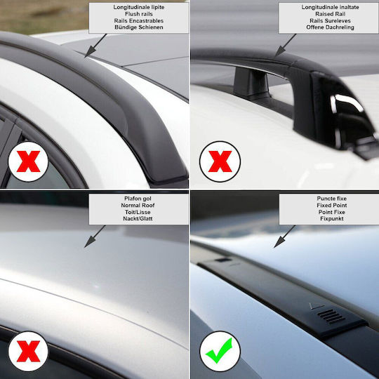 Bare Transversale Menabo Delta Negru Volkswagen Caravelle T6 Model 2015+