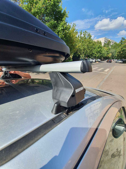 Bare transversale Menabo Omega din aluminiu pentru Opel Corsa E 5 uși model 2015-2019