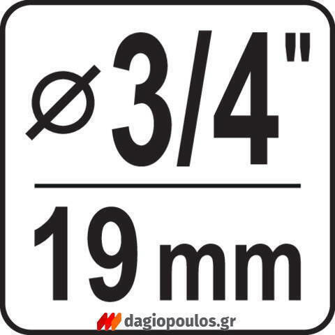 Yato YT-08979 Σύνδεσμος Σωλήνων Ποτίσματος 1/2" - 3/4"
