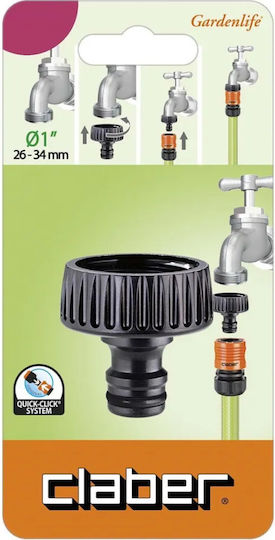 Claber 8628 Faucet Hose Connector with Female Thread 26mm