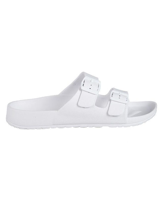 Mitsuko Men's Slides White