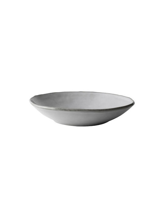 Dutch Rose Organic Plate Soup Gray with Diameter 23.5cm