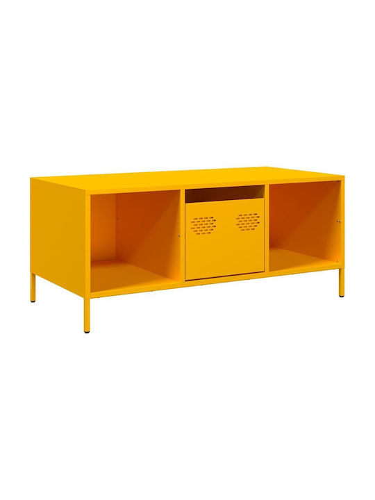 Rectangular Masă de cafea Metalica Mustard Yellow L101.5xW50xH43.5cm.