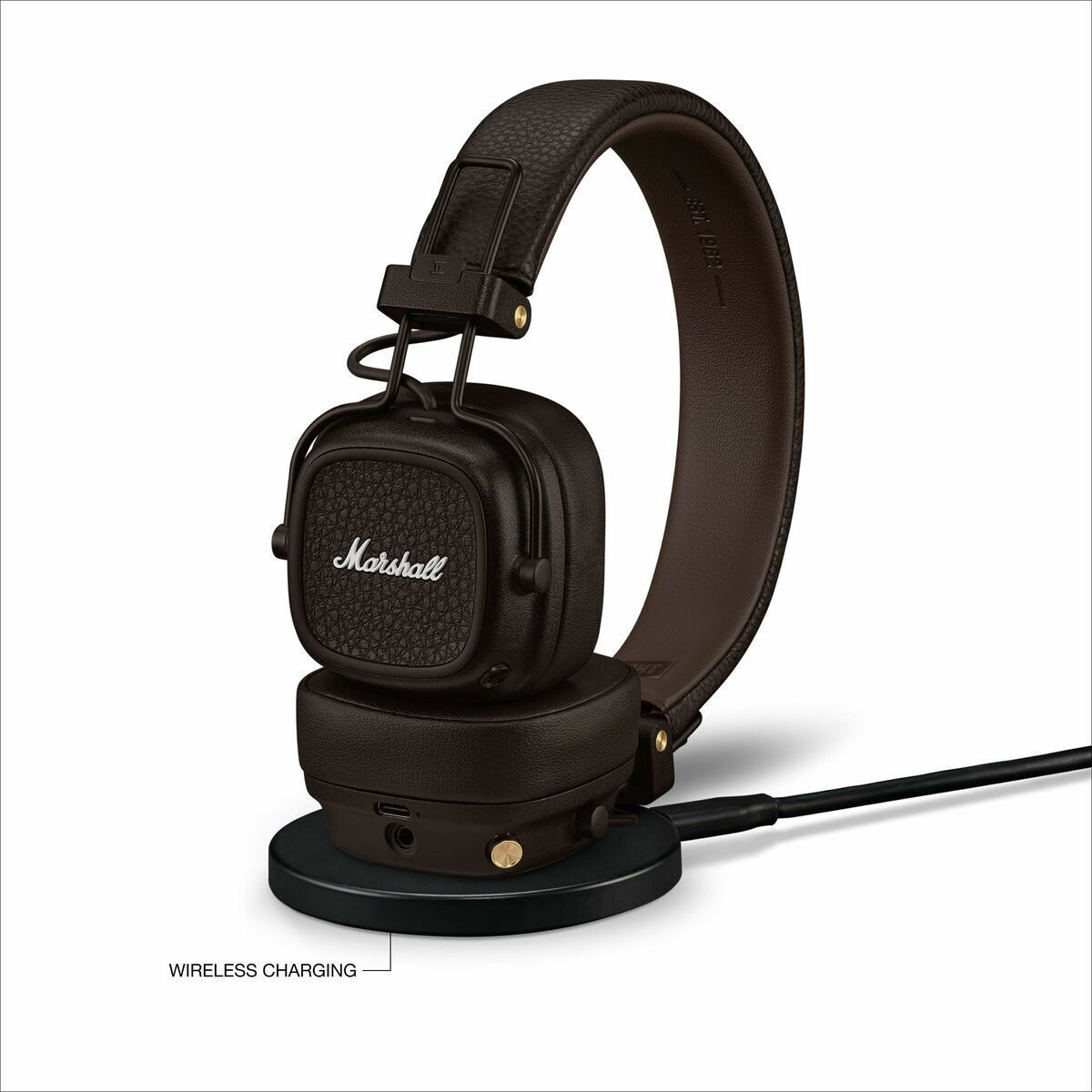 Marshall Major V Ασύρματα / Ενσύρματα On Ear Ακουστικά με 100 ώρες Λειτουργίας και Quick Charge Καφέ (1006834)