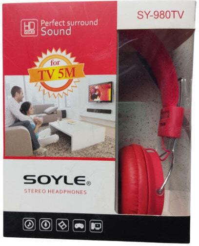 Soyle SY-980TV Wired On Ear Headphones Red