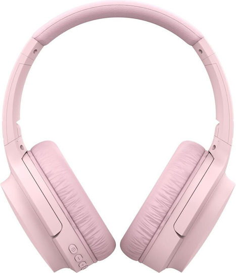 Havit I62 Ασύρματα / Ενσύρματα Over Ear Ακουστικά με 8 ώρες Λειτουργίας Ροζ
