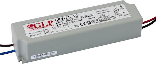 MPL Power Elektro Τροφοδοτικό LED Στεγανό IP67 Ισχύος 75W με Τάση Εξόδου 12V