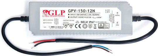 MPL LED Захранване Водоустойчиво IP67 Мощност 150W с Изходно Напрежение 12V