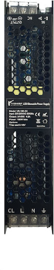 Viokef Τροφοδοτικό LED IP20 Ισχύος 100W με Τάση Εξόδου 24V