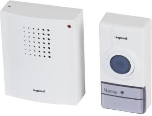 Legrand Essential Безжичен Звънец За Врата Бял