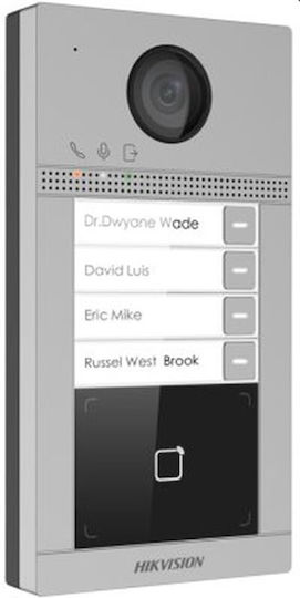 Hikvision Ds-kv8413-wme1 C WLAN Outdoor Video-Türsprechanlage mit 4 Ruftasten für Einfamilienhäuser ermöglicht Anrufe