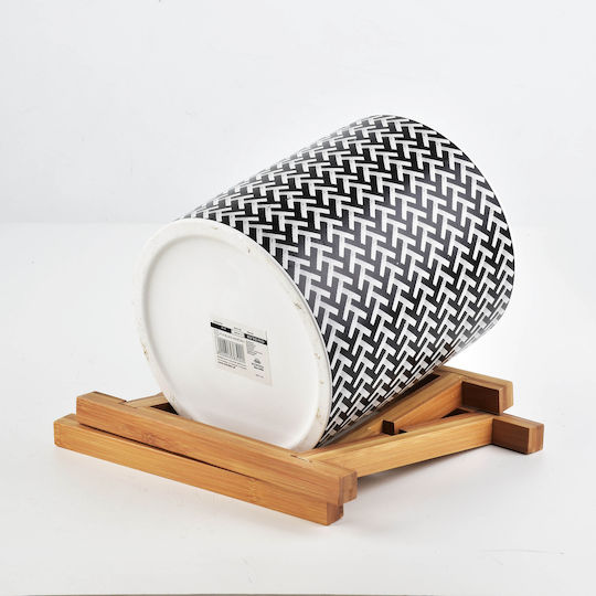 Lumarko Blumentopf Keramik Silber