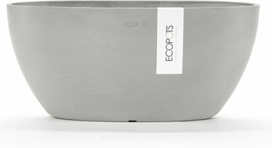 Ecopots Ghiveci Plastic Alb 13x30x13.5εκ.