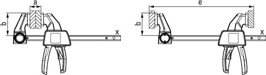 Bessey EZXL60-9 Clamp Type "F" Maximum Opening 600mm
