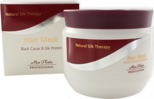 Mon Platin Black Caviar & Silk Protein Hair Mask for Shine with Keratin 250ml