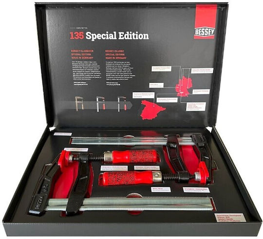 Bessey TGA25SET-135 Клема Тип "F" с Максимално Отваряне 250мм