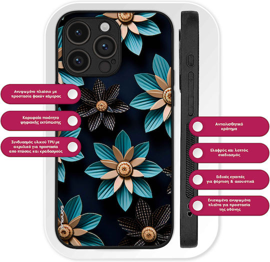 Sonique 3D Flower Series Case for Xiaomi Poco X5 Pro 5G Light Blue