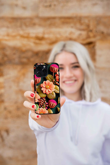 Sonique 3D Flower Series Case for Huawei P30 Lite Salmon