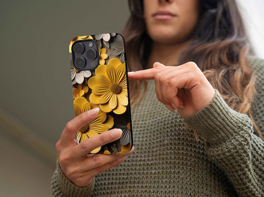 Sonique 3D Flower Series Case for Realme C51 Realme C53 Realme Note 50 Yellow